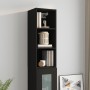Armario de pared madera de ingeniería negro 34,5x32,5x90 cm de , Estantes y estanterías - Ref: Foro24-812484, Precio: 49,51 €...