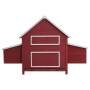 Gallinero de madera rojo 157x97x110 cm de , Jaulas y habitáculos para animales pequeños - Ref: Foro24-170857, Precio: 272,15 ...