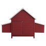 Gallinero de madera rojo 157x97x110 cm de , Jaulas y habitáculos para animales pequeños - Ref: Foro24-170857, Precio: 272,15 ...