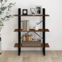 Estantería madera contrachapada roble marrón 80x30x105 cm de , Librerías y estanterías - Ref: Foro24-821317, Precio: 60,79 €,...