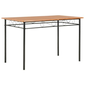 Mesa de comedor de MDF marrón 120x70x75 cm de , Mesas de cocina y de comedor - Ref: Foro24-281402, Precio: 120,30 €, Descuent...