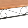 Mesa de comedor de MDF marrón 120x70x75 cm de , Mesas de cocina y de comedor - Ref: Foro24-281402, Precio: 120,30 €, Descuent...
