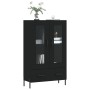 Aparador alto madera de ingeniería negro 69,5x31x115 cm de , Aparadores - Ref: Foro24-828309, Precio: 97,82 €, Descuento: %