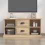 Mueble para TV madera contrachapada roble Sonoma 99,5x35,5x48cm de , Muebles TV - Ref: Foro24-816275, Precio: 81,87 €, Descue...