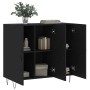 Aparador de madera de ingeniería negro 90x34x80 cm de , Aparadores - Ref: Foro24-828101, Precio: 85,16 €, Descuento: %