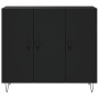 Aparador de madera de ingeniería negro 90x34x80 cm de , Aparadores - Ref: Foro24-828101, Precio: 85,16 €, Descuento: %