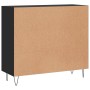 Aparador de madera de ingeniería negro 90x34x80 cm de , Aparadores - Ref: Foro24-828101, Precio: 85,16 €, Descuento: %
