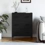 Aparador de madera de ingeniería negro 69,5x34x90 cm de , Aparadores - Ref: Foro24-827853, Precio: 106,90 €, Descuento: %