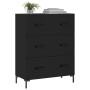 Aparador de madera de ingeniería negro 69,5x34x90 cm de , Aparadores - Ref: Foro24-827853, Precio: 106,90 €, Descuento: %