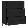 Aparador de madera de ingeniería negro 69,5x34x90 cm de , Aparadores - Ref: Foro24-827853, Precio: 106,90 €, Descuento: %