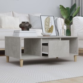 Mesa de centro madera contrachapada gris hormigón 90x50x36,5 cm de , Mesas de centro - Ref: Foro24-821064, Precio: 56,57 €, D...