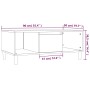 Mesa de centro madera contrachapada gris hormigón 90x50x36,5 cm de , Mesas de centro - Ref: Foro24-821064, Precio: 56,57 €, D...