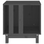 Caseta para perros madera maciza de pino gris 50x40x52 cm de , Casetas para perros - Ref: Foro24-822473, Precio: 50,63 €, Des...