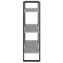 Estantería madera contrachapada gris hormigón 80x30x105 cm de , Librerías y estanterías - Ref: Foro24-806531, Precio: 54,99 €...