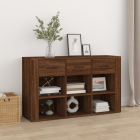 Aparador de madera contrachapada marrón roble 100x30x59,5 cm de , Aparadores - Ref: Foro24-821011, Precio: 101,52 €, Descuent...