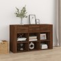 Aparador de madera contrachapada marrón roble 100x30x59,5 cm de , Aparadores - Ref: Foro24-821011, Precio: 101,52 €, Descuent...