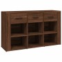 Aparador de madera contrachapada marrón roble 100x30x59,5 cm de , Aparadores - Ref: Foro24-821011, Precio: 101,52 €, Descuent...
