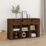 Aparador de madera contrachapada marrón roble 100x30x59,5 cm de , Aparadores - Ref: Foro24-821011, Precio: 101,52 €, Descuent...