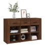 Aparador de madera contrachapada marrón roble 100x30x59,5 cm de , Aparadores - Ref: Foro24-821011, Precio: 101,52 €, Descuent...