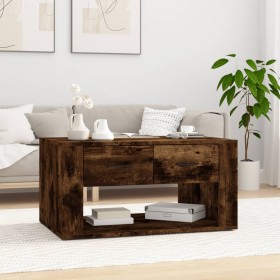 Mesa de centro madera contrachapada roble ahumado 80x50x40 cm de , Mesas de centro - Ref: Foro24-816533, Precio: 90,45 €, Des...