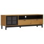 Mueble de TV con puerta de vidrio FLAM madera pino 158x40x50 cm de , Muebles TV - Ref: Foro24-357821, Precio: 191,07 €, Descu...