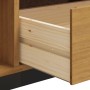 Mueble de TV con puerta de vidrio FLAM madera pino 158x40x50 cm de , Muebles TV - Ref: Foro24-357821, Precio: 191,07 €, Descu...