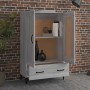 Aparador alto de madera contrachapada gris Sonoma 70x31x115 cm de , Aparadores - Ref: Foro24-817487, Precio: 122,84 €, Descue...
