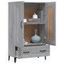 Aparador alto de madera contrachapada gris Sonoma 70x31x115 cm de , Aparadores - Ref: Foro24-817487, Precio: 122,84 €, Descue...