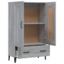 Aparador alto de madera contrachapada gris Sonoma 70x31x115 cm de , Aparadores - Ref: Foro24-817487, Precio: 122,84 €, Descue...
