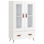 Aparador alto madera de ingeniería blanco brillo 69,5x31x115 cm de , Aparadores - Ref: Foro24-828270, Precio: 100,88 €, Descu...