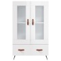 Aparador alto madera de ingeniería blanco brillo 69,5x31x115 cm de , Aparadores - Ref: Foro24-828270, Precio: 100,88 €, Descu...