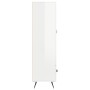Aparador alto madera de ingeniería blanco brillo 69,5x31x115 cm de , Aparadores - Ref: Foro24-828270, Precio: 100,88 €, Descu...