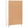 Aparador alto madera de ingeniería blanco brillo 69,5x31x115 cm de , Aparadores - Ref: Foro24-828270, Precio: 100,88 €, Descu...