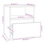 Mesita de noche madera de ingeniería roble ahumado 40x40x50 cm de , Mesitas de noche - Ref: Foro24-815816, Precio: 40,95 €, D...