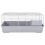 Jaula de animales pequeños polipropileno metal gris 100x53x46cm de , Jaulas y habitáculos para animales pequeños - Ref: Foro2...