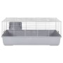 Jaula de animales pequeños polipropileno metal gris 100x53x46cm de , Jaulas y habitáculos para animales pequeños - Ref: Foro2...