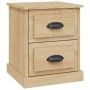 Mesita de noche madera contrachapada roble Sonoma 39x39x47,5 cm de , Mesitas de noche - Ref: Foro24-816150, Precio: 46,27 €, ...