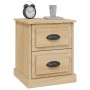 Mesita de noche madera contrachapada roble Sonoma 39x39x47,5 cm de , Mesitas de noche - Ref: Foro24-816150, Precio: 46,27 €, ...