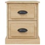Mesita de noche madera contrachapada roble Sonoma 39x39x47,5 cm de , Mesitas de noche - Ref: Foro24-816150, Precio: 46,27 €, ...