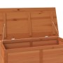 Baúl para cojines madera de abeto maciza marrón 100x50x56 cm de , Cajas de almacenaje para exteriores - Ref: Foro24-152169, P...
