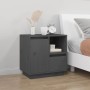 Mesitas de noche 2 uds madera maciza pino gris 50x34x50 cm de , Mesitas de noche - Ref: Foro24-814484, Precio: 90,23 €, Descu...