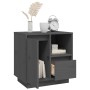 Mesitas de noche 2 uds madera maciza pino gris 50x34x50 cm de , Mesitas de noche - Ref: Foro24-814484, Precio: 90,23 €, Descu...