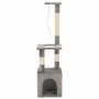 Rascador para gatos con postes rascadores de sisal 109 cm gris de , Mobiliario para gatos - Ref: Foro24-170602, Precio: 35,40...
