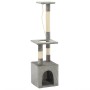 Rascador para gatos con postes rascadores de sisal 109 cm gris de , Mobiliario para gatos - Ref: Foro24-170602, Precio: 35,40...