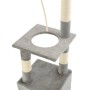 Rascador para gatos con postes rascadores de sisal 109 cm gris de , Mobiliario para gatos - Ref: Foro24-170602, Precio: 35,40...