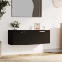 Armario de pared madera contrachapada negro 100x36,5x35 cm de , Taquillas y armarios de almacenamiento - Ref: Foro24-812943, ...