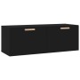 Armario de pared madera contrachapada negro 100x36,5x35 cm de , Taquillas y armarios de almacenamiento - Ref: Foro24-812943, ...