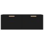 Armario de pared madera contrachapada negro 100x36,5x35 cm de , Taquillas y armarios de almacenamiento - Ref: Foro24-812943, ...