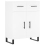 Aparador de madera de ingeniería blanco 69,5x34x90 cm de , Aparadores - Ref: Foro24-828004, Precio: 121,91 €, Descuento: %