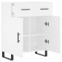 Aparador de madera de ingeniería blanco 69,5x34x90 cm de , Aparadores - Ref: Foro24-828004, Precio: 121,91 €, Descuento: %